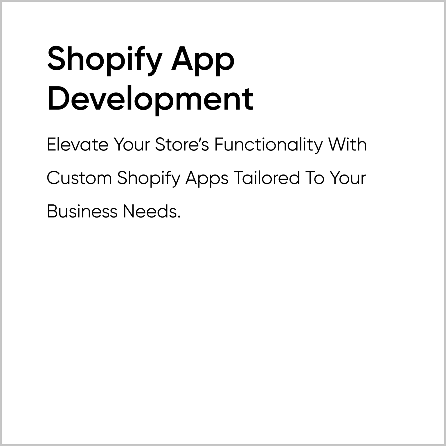 Shopify App Development